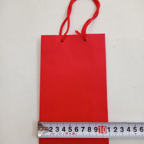 Paper bags small plain red packaging new