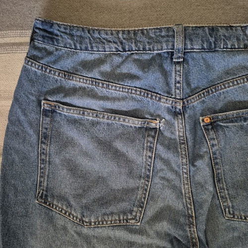 H&M Jeans high waist straight leg size 50 used, blue
