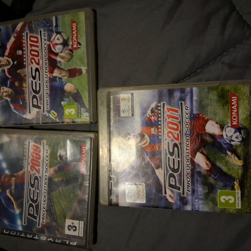 Ps3 Pro Evolution Soccer 9, 10, 11 games like new, pack of 3