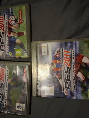 Ps3 Pro Evolution Soccer 9, 10, 11 games like new, pack of 3