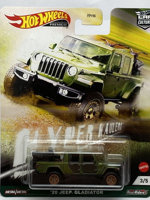 Hot Wheels Premium Hyper Haulers 2020 Jeep Gladiator πράσινο Real Riders καινούργιο
