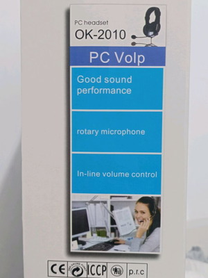 PC Volp Headset καινούργιο, ενσύρματο