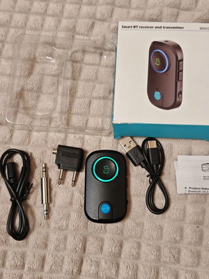 BR03 Bluetooth 5.3 πομπός και δέκτης με αντάπτορες ήχου