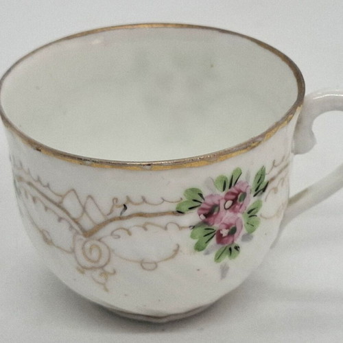 Imperial Russian Porcelain coffee cup Kuznetsov Factory used