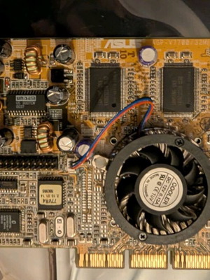 GeForce ASUS V7700 GTS 2 AGP 32MB used graphics card