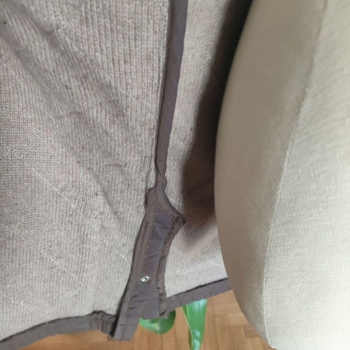 Husky brown coat size S cotton and nylon with cashmere lining like new