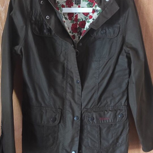 Barbour Utility Liberty Rose wax jacket size 36 like new