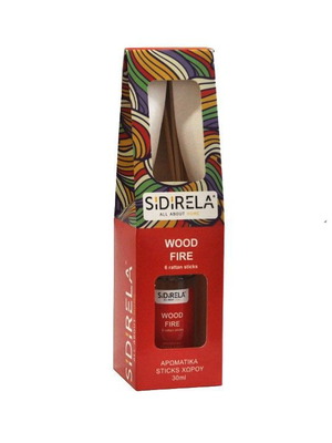 Αρωματικό χώρου με sticks Sidirela Wood Fire 30ml καινούργιο