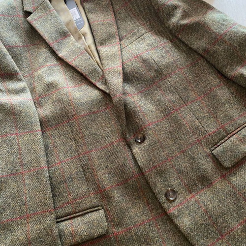 Samuel Windsor luxury men's blazer 100% wool new, green color