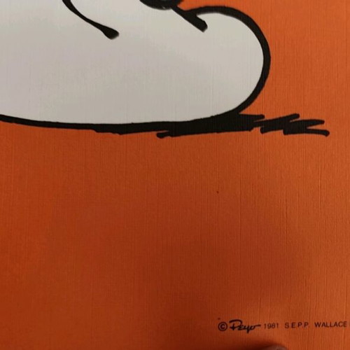 Smurfs vintage poster like new, 1981
