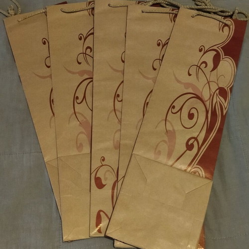 Paper gift packaging bags set of 5 pieces new