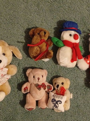 Stuffed animals used, set of 6 small