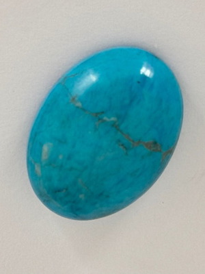 Turquoise mineral semi-precious stone cabochon like new