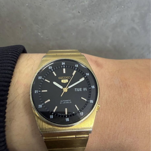 Seiko 5 Automatic Vintage 6319-6090 watch used, 1984, 37mm