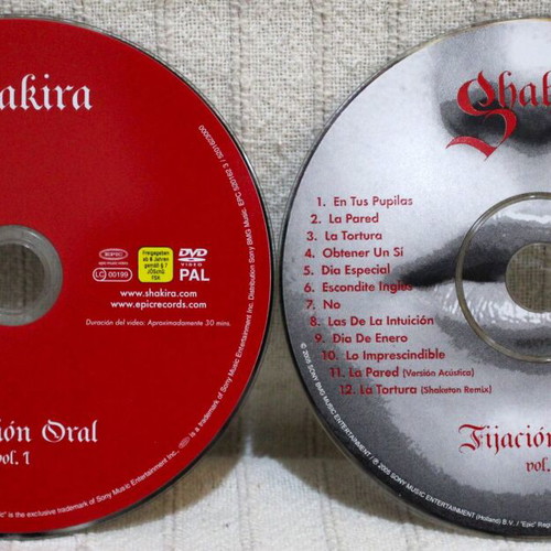 Shakira Fijación Oral Vol. 1 CD and DVD like new, collector's edition