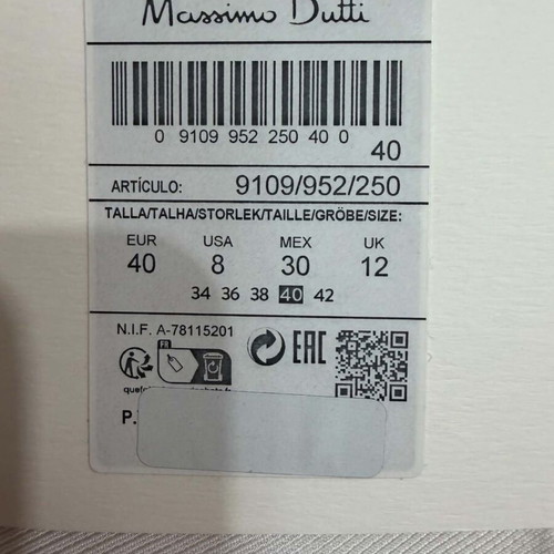 Massimo Dutti Studio white pants new with tags