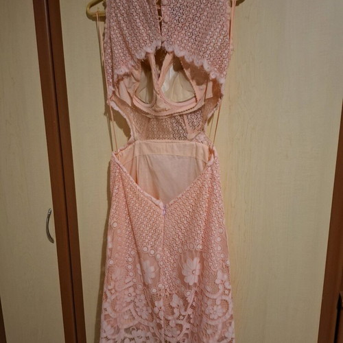 Summer dress pink like new, size 38
