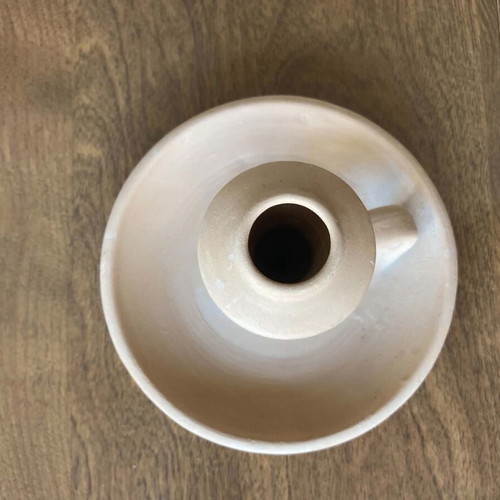 Handmade ceramic candlestick