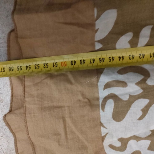 Skondras cotton skirt like new, white and beige