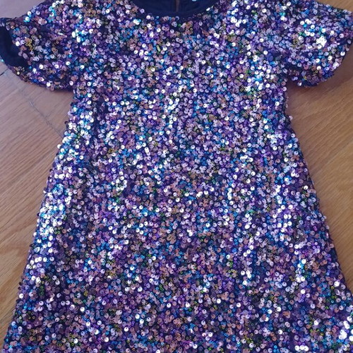 Sinsay dress with sequins like new, multicolor, size 104 cm