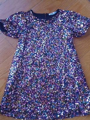 Sinsay dress with sequins like new, multicolor, size 104 cm