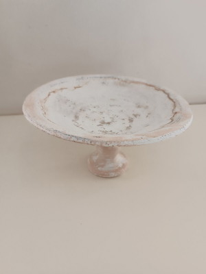 Διακοσμητική πιατέλα με πόδι shabby chic
