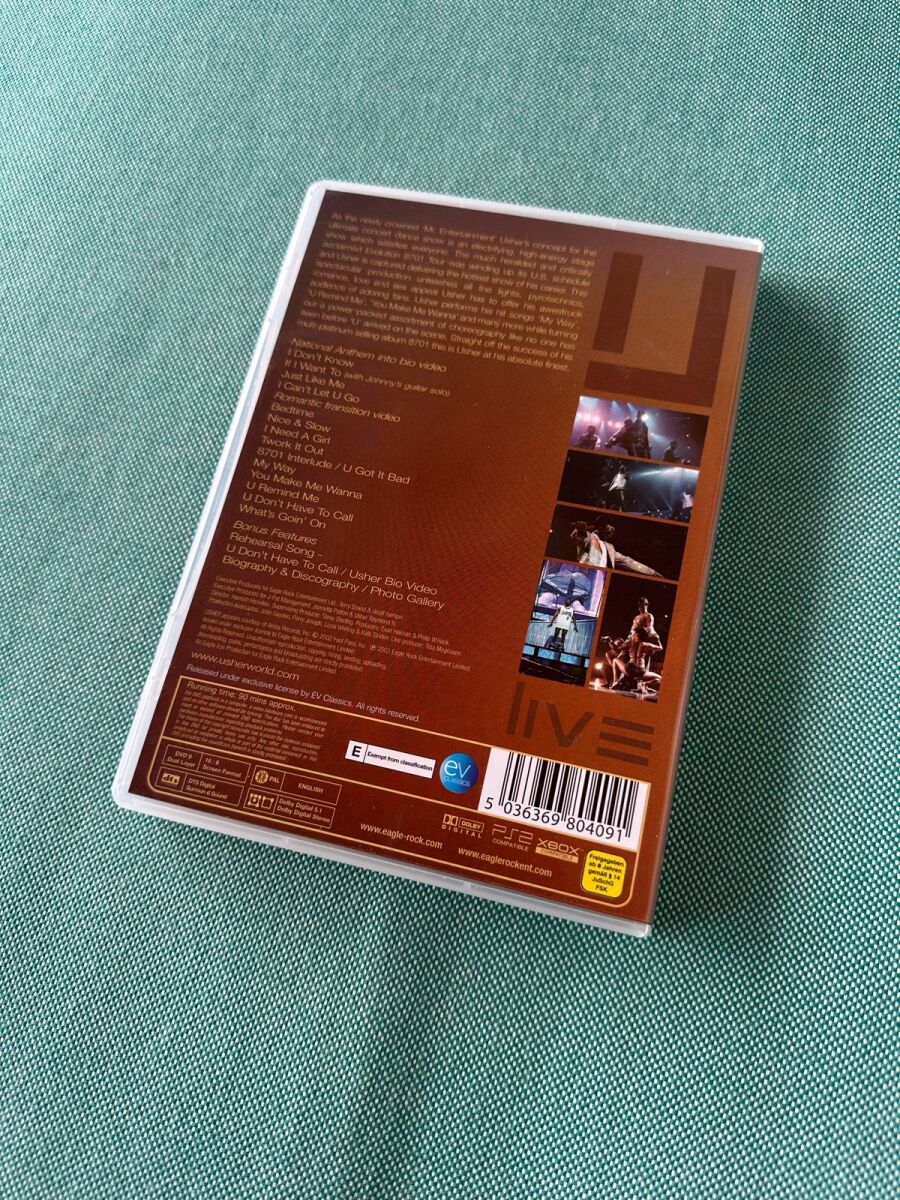 Usher Live Evolution 8701 DVD like new,… - € 35,00 - Vendora.cy