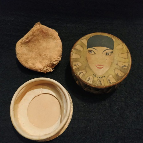 Powder box used, old Greek made