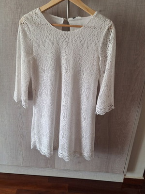 White lace mini dress, size Small
