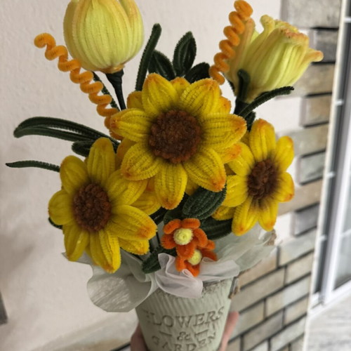 Chenille Handmade Flower new