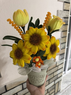 Chenille Handmade Flower new