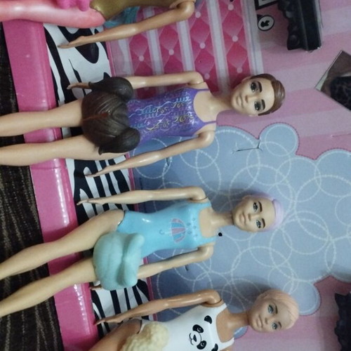 Colour Reveal dolls set of 4 with Lol Surprise wigs
