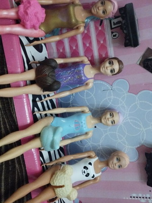 Colour Reveal dolls set of 4 with Lol Surprise wigs