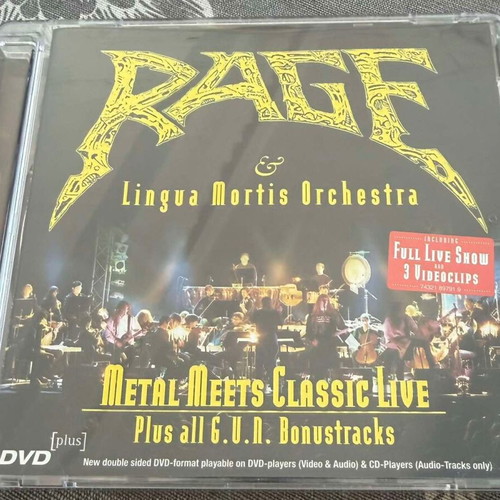 Rage & Lingua Mortis Orchestra Metal Meets Classic Live CD&DVD used