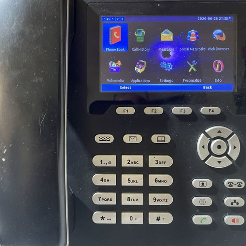 Grandstream GXV3141 phone used, wired, black