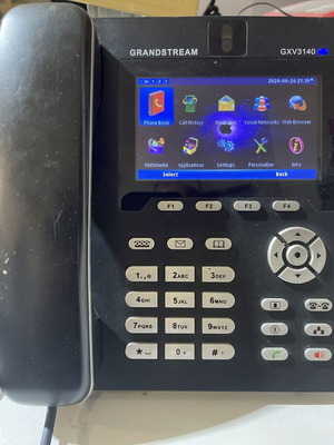 Grandstream GXV3141 phone used, wired, black
