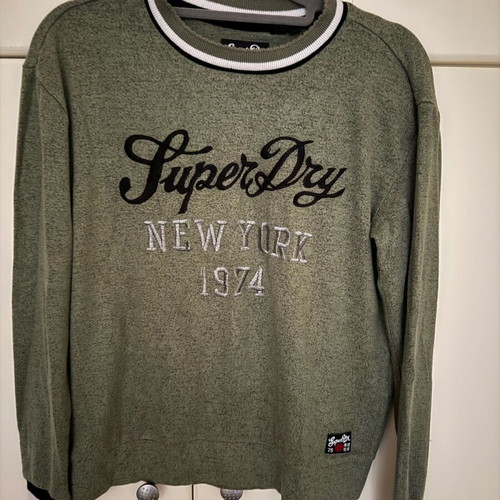 Superdry blouse green like new, size S