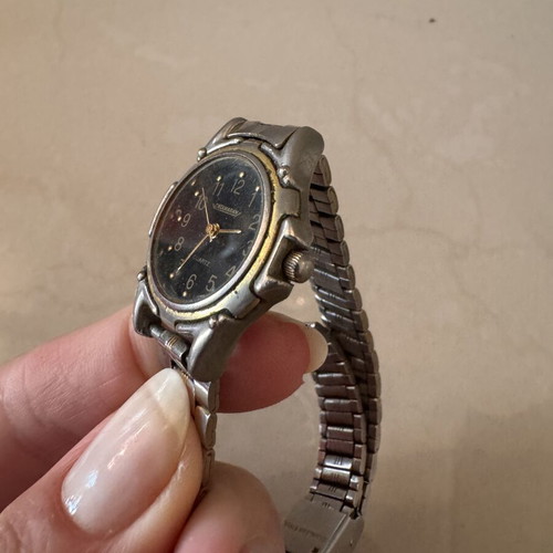 Catamaran vintage wristwatch used, silver