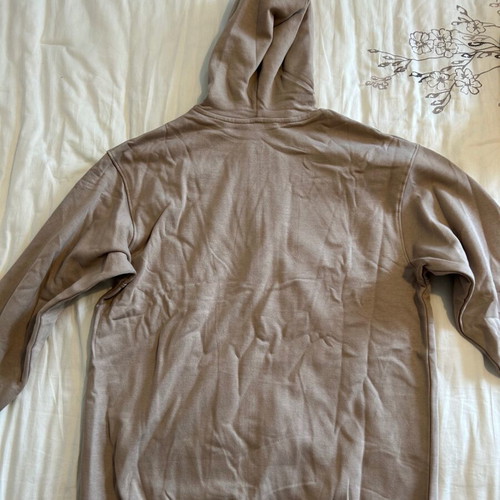 H&M zip-up hoodie new kids size 170 beige brown