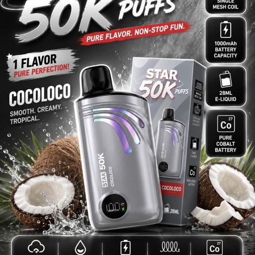 Q50 Star 50K Puffs Disposable Vape, 28ml Pink Lemonade