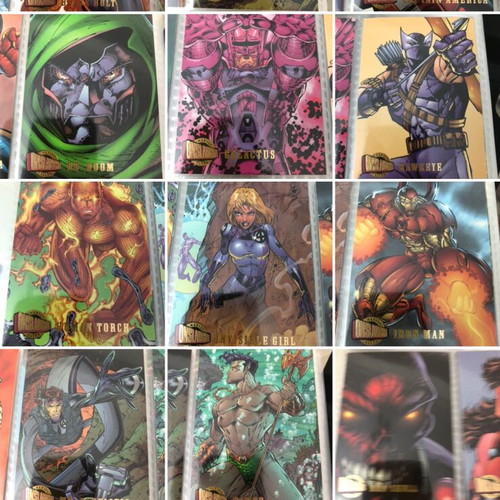 Marvel Onslaught 1996 Ultra Fleer Cards Complete Basic Set new