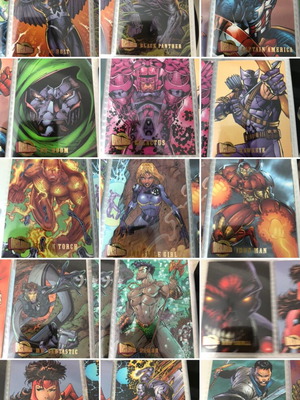 Marvel Onslaught 1996 Ultra Fleer Cards Complete Basic Set new