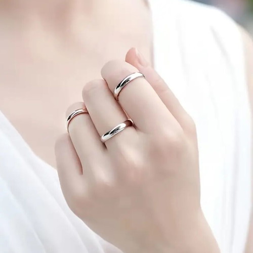 Silver wedding ring 925 new, size 9