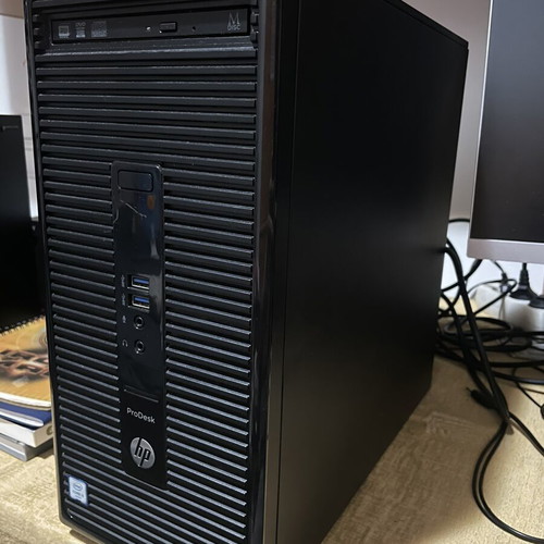 HP ProDesk 400 G3 Microtower desktop PC used, Intel Core i5, 8GB RAM, 256GB SSD + 500GB HDD