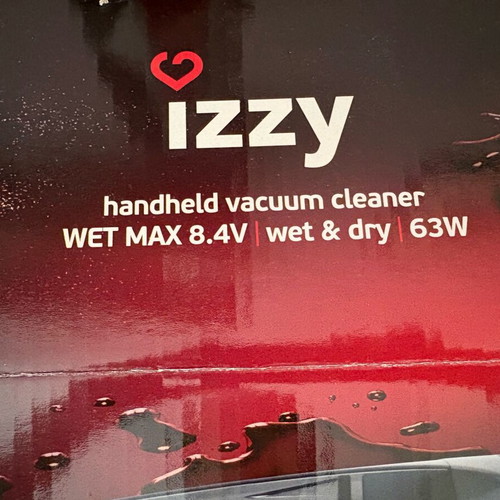 Izzy handheld vacuum cleaner wet & dry used with accessories