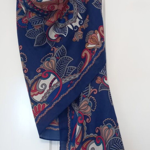 Ppargois scarf, blue multicolor