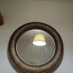 Round mirror used, diameter 80.5 cm