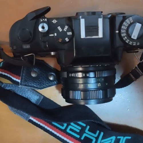 Zenit 122 vintage analog camera with MC Helios-44M-5 lens