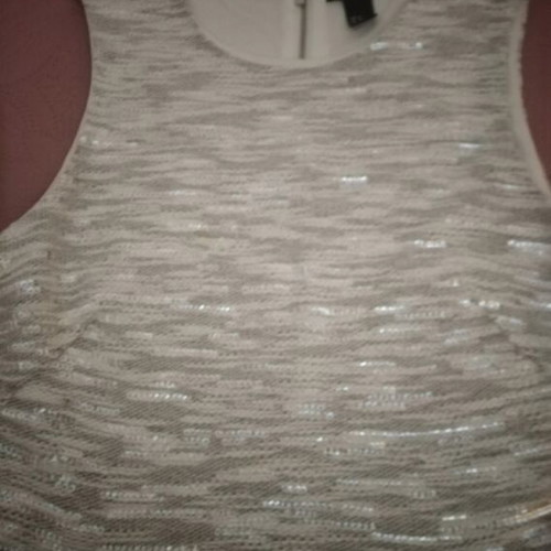 H&M Women's Midi Dress with Sequins L - XL Like New, Gray
