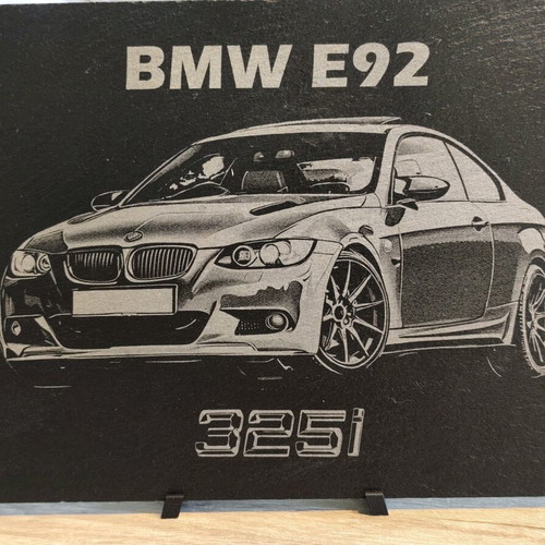 BMW E92 325i decorative granite plaque with engraving new